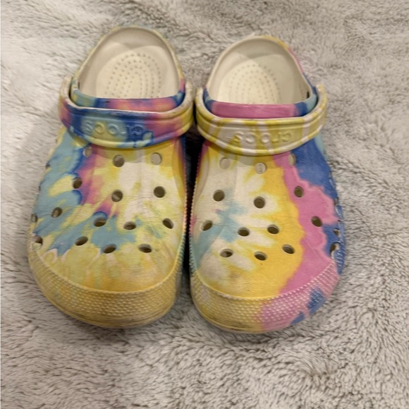 Crocs Womens Classic Tie Dyed Clogs Size 11 - Picture 2 of 6